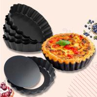 1 Pcs Molde De Mantequilla De Carbono Con Fondo Desmontable Antiadherente Fácil De Librar Utensilios De Hornear Para Pizza Y Pasteles - details 3
