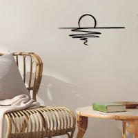 Arte De Pared De Metal Sunrise / Sunshine Decoración Matizada Para Dormitorio Sala De Estar Cocina Baño Estilo Moderno Irregular - details 2