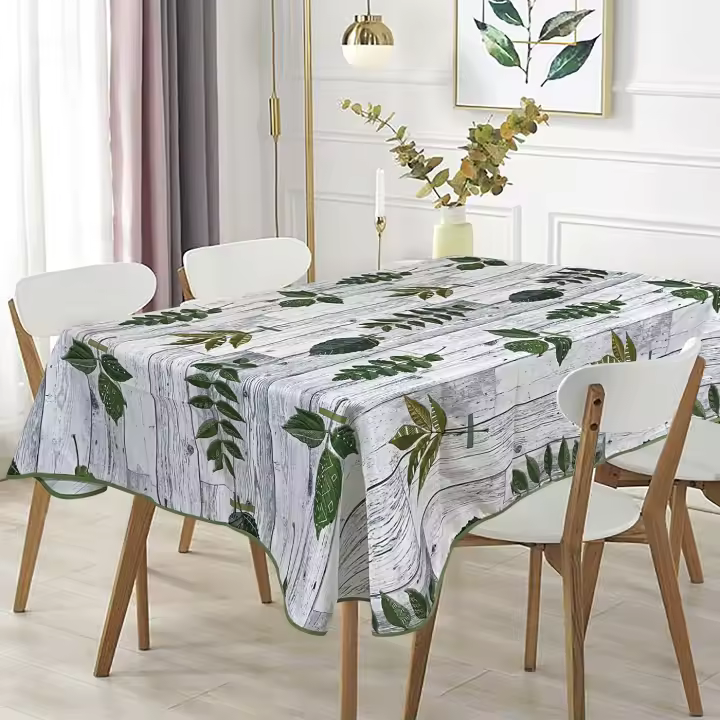 YUNIK HOME- Mantel Antimanchas Rectangular, Mantel Mesa Lavable de Poliéster Hule Mesa, Resistente, Impermeable. Ideal para Interiores y Exteriores. - 1
