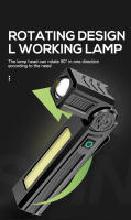 Linterna Multifuncional Recargable USB Con Imán Luz De Trabajo LED COB Potente Impermeable Torcha - details 6