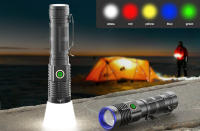 Linterna Táctica Recargable LED Con Telescópico Magnético Y Luz Impermeable 5 Colores Lámpara De Bola Con Ajuste De Enfoque - details 0