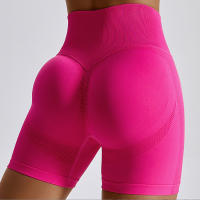 Shorts Deportivos Sin Costuras Para Mujer High Waist Push up Para Ciclismo Running Fitness Yoga Leggings De Gimnasio Ropa De Yoga - details 1
