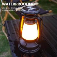 Lámpara De Camping Solar Portátil Impermeable Con Luz Retro De Caballo Iluminación Exterior Recargable Por USB Para Hogar Y Tienda - details 2