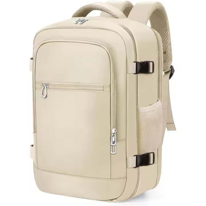 Mochila Viaje Cabina 40x20x25 Ryanair, Equipaje de Mano 20L, Mochila Impermeable Antirrobo con Bolsillo Portátil 14 Pulgadas, Hombre y Mujer para Trabajo, Escuela, Viajes - Negro - 1