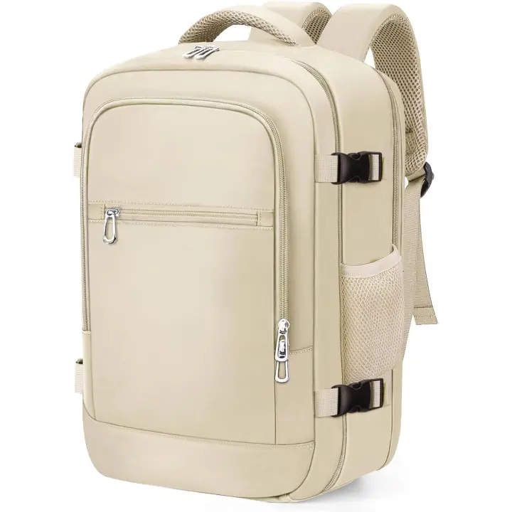 Mochila Viaje Cabina 40x20x25 Ryanair, Equipaje de Mano 20L, Mochila Impermeable Antirrobo con Bolsillo Portátil 14 Pulgadas, Hombre y Mujer para Trabajo, Escuela, Viajes - Negro - 1