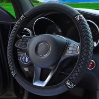 Cubierta De Volante De Coche Suave Con Trenzado Para 37-38 CM Antideslizante Con Anillo Interior Accesorio De Estilo Para Volante - details 12