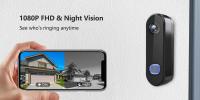 Cámara De Puerta Con Visión Nocturna TUYA Video Doorbell 1080P WiFi Inalámbrica Seguridad Inteligente Alexa Google IR Visión Nocturna AC DC - details 14