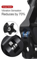 VIARON Aluminio Aleación Bicicleta Manillar Damping Con Alta Resistencia Para 31.8mm Bicicleta Manillar 28.6mm Horquilla Calibre - details 4
