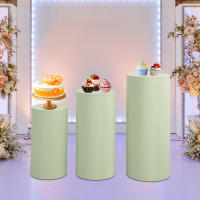 3Pcs Cubiertas Para Pedestal De Cilindro Para Decoración De Mesas De Postres Para Bodas Agradecimientos Cumpleaños Fiesta - details 2