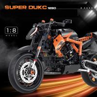 Nueva 1:8 Clásica Moto De Bloques De Construcción Modelo Juguete De Cidade Racer Para Niños Niñas Y Adultos MOC Sets De Alta Técnica - details 6