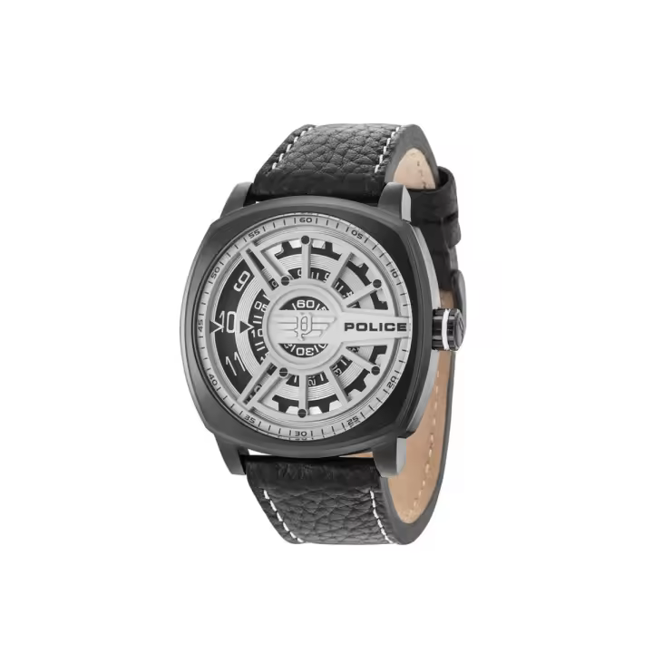 Police Reloj Hombre Analogico Cuarzo con Correa de Cuero R1451290002 - 1