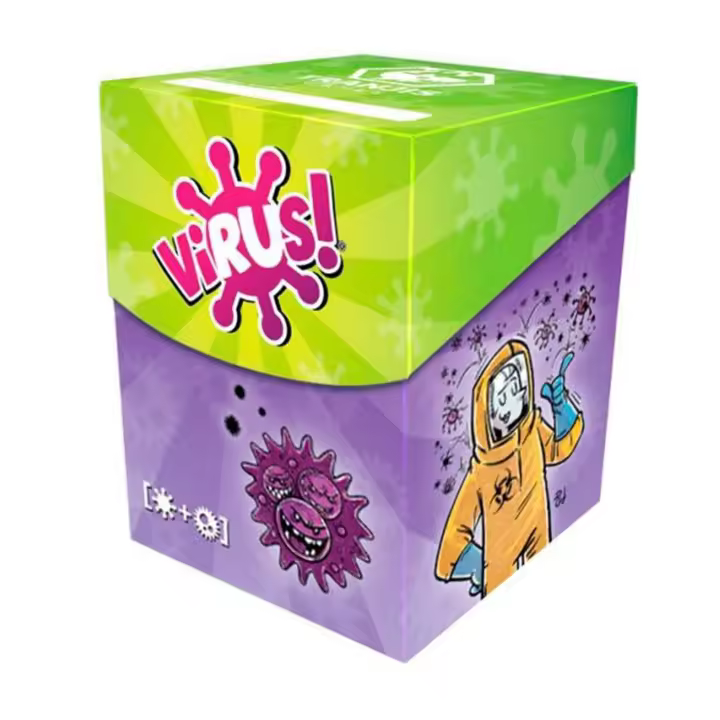 Virus Deck box + fundas para el juego Virus. Tranjis Games Virus! idioma español y más - 1