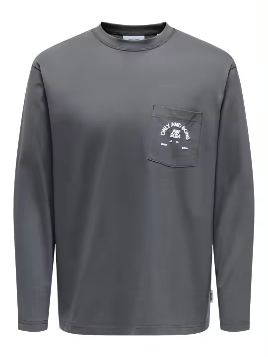 ONLY  SONS Camisetas de chico 22030605 GRIS - 1