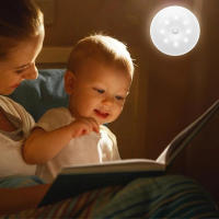 Lámpara De Pared LED Recargable Con Sensor De Movimiento Para Iluminación Nocturna En Cocina Comedor Dormitorio Foyer Estudio Baño - details 2