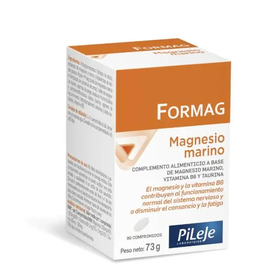 Formag Pileje 90 Comprimidos de Magnesio y Vitamina B6 - Favorece la Función Muscular y Equilibrio Nervioso - 1