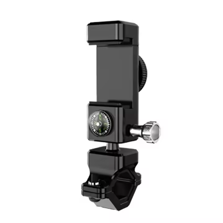 Soporte De Teléfono Móvil Para Manillar De Bicicleta Y Motocicleta Universal Con Rotación De 360° Adecuado Para iPhone 4.2-6.8 Pulgadas Material ABS - 1