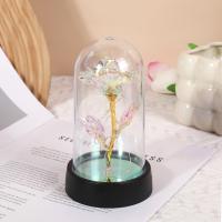Rosa Artificial De 16CM Con LED Flores Creativas Para Decoración De Hogar Regalos Para San Valentín Día De La Madre Bodas - details 12