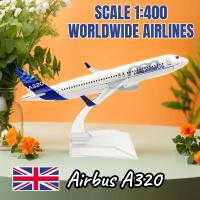 Modelo De Avión a Escala 1:400 A320 Replicado Diecast Boeing Airbus Juguete De Aviación Para Niños Figura Boutique Metal - details 1