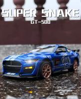 Ford Mustang Shelby GT500 1:32 Coche De Deportes De Aleación Modelo De Metal Con Sonido Y Luz Juguete De Colección Para Niños Regalo - details 0