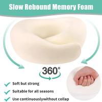 Almohada De Soporte Para El Cuello Viaje Portátil Ajustable Suave Descanso Del Mediodía Sueño En Forma De U De Memoria Esponja Estilo Caracol - details 5