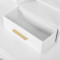 Con 9 cajas, tocador, Blanco, para Salón dormitorio, 120x40x135cm - details 5