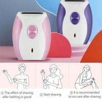 Afeitadora Eléctrica Recargable Para Mujer Trimmer De Pelo Facial Y Bikini Máquina De Eliminación De Pelo Rasador Cordless Para Piernas - details 3