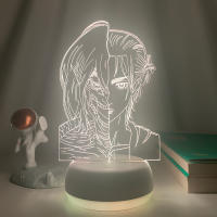 Lámpara De Noche LED Anime 3D Gamer De Dos Tonos Con Control Remoto Decorativa Para Habitación Y Hogar Figuras Con 7/16 Colores - details 14