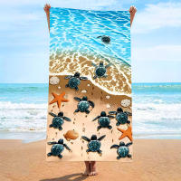Toalla de playa absorbente de microfibra con estampado digital 3D de tortuga, gran oferta - details 8