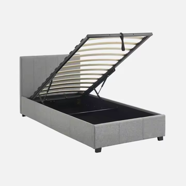 sweeek - Cama con somier abatible y cabecero, 90x190cm , Avalon , 202x97x86 - 1