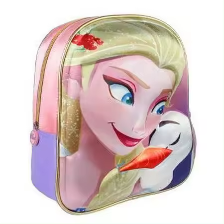 Karactermania Mochila Elsa Frozen Disney 3D 25x31x10cm Producto Oficial Producto Escolar Para Niños y Niñas - 1