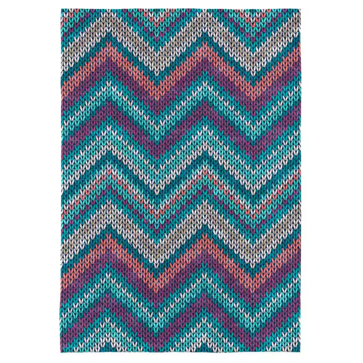 NAF NAF - Alfombra decorativa PUNTO multicolor. Varios tamaños disponibles. - 1