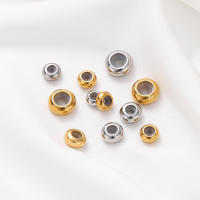 10Pcs Bolas Ajustables De Acero Inoxidable Con Anillo Antideslizante Dorado Para La Fabricación De Joyas Tamaños 6/7/8/10mm - details 4
