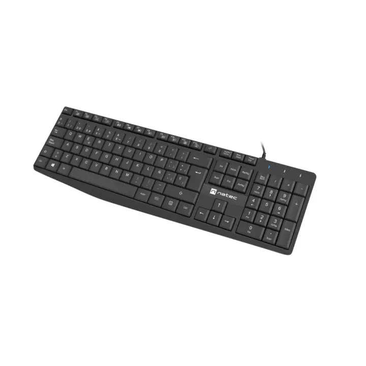 TECLADO NATEC NAUTILUS SLIM LAYOUT 106 TECLAS NEGRO - 1