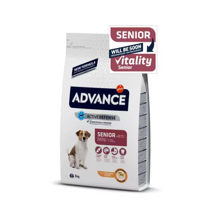 Advance Pienso para Perros Senior Mini de Pollo y Arroz 3Kg - 1
