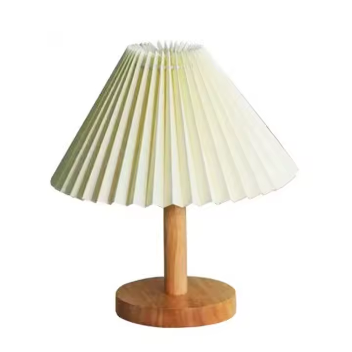 Lámpara De Mesa Nórdica Plegable Con USB 5V Y 220V Luces Nocturnas Para Decoración De Hogar Atmosfera Arte Para Dormitorio Lámpara De Noche Con Pliegues - 1