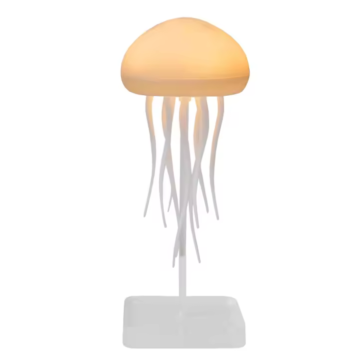 Luz De Ambiente En Forma De Medusa Con Luz Cálida Y Gradiente De Colores Dos Modos 9 Tentáculos Que Se Rotan Automáticamente Luz De Decoración Original - 1
