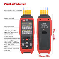 TA612C Termómetro Digital Con Pantalla LCD De 4 Canales Para Thermocouple K/J Tipo Almacenamiento De 5000 Grupos Y Descarga USB - details 2