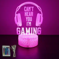 Lámpara De Noche LED NEON GAMER 3D Iluminación RGB Para Habitación De Juegos Decoración De Pared Luz De Mesa Personalizada Para Niños - details 30