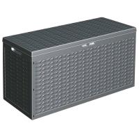 ProGarden Caja de almacenaje de jardín con agarre gris 300 L - details 0
