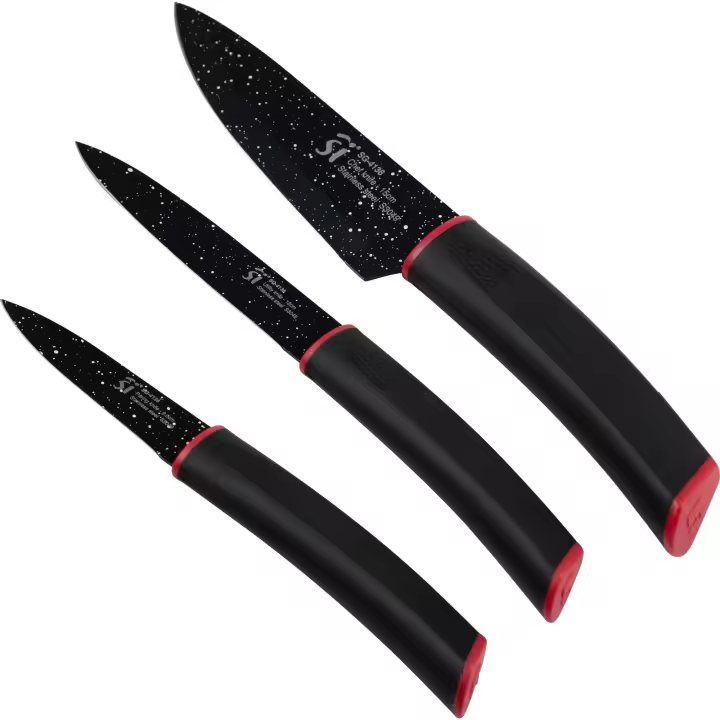 Juego de 3 cuchillos en acero inoxidable y antiadherente marmolado Keeps Marble San Ignacio - 1