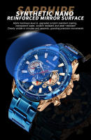 Reloj De Cuarzo Para Hombre BINBOND Marca De Lujo Deportivo Resistente Al Agua Con Dial Decorativo Y Cierre De Seguridad Relogio Masculino - details 3