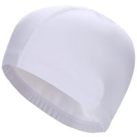 Gorro De Natación De Tela PU Para Hombres Y Mujeres Impermeable Protección De Oídos Y Cabello Largo Tamaño Extra Grande Para Adultos Colores Variados Negro Gris Blanco Rosa Fútbol Rojo Naranja Amarillo Oro - details 18