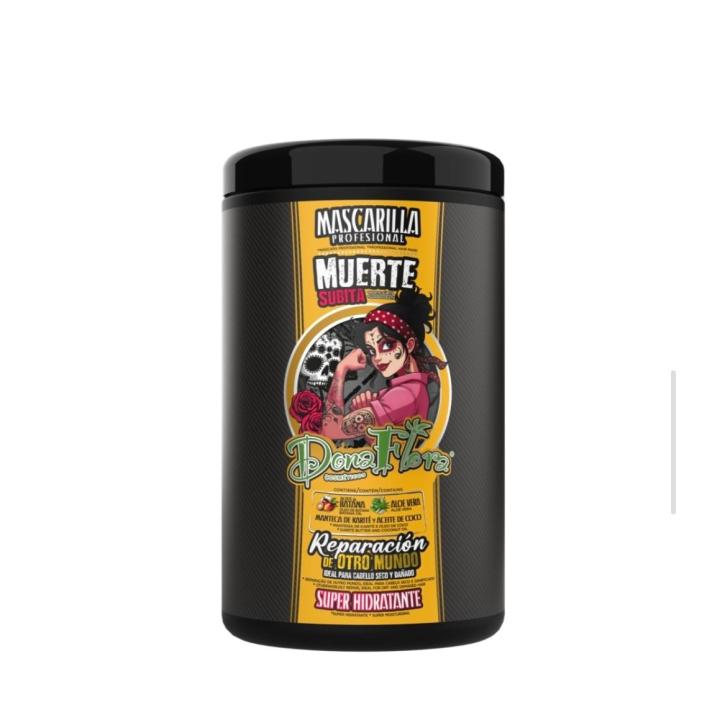 Dona Flora Muerte Súbita Mascarilla 1000ml – Hair Mask Reparación Intensiva Hidratación Profunda Cabello Seco Dañado Dona Flora