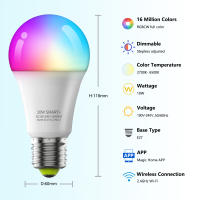 Luz Inteligente Wifi LED Regulable E27 RGB 10W Control por Voz Compatible con Alexa Google Magic Home Pro - details 0