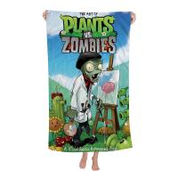 Toalla De Playa Para Niños Plant-Vs -Zombie Dibujos Animados Verano Absorbente Microfibra Grande Para Baño Piscina Viajes - details 8
