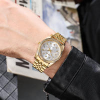Reloj De Cuarzo Para Hombre De Marca Top Calidad Acero Completo Reloj De Pulsera De Lujo Moda Y Casual Sin Resistencia Al Agua - details 6