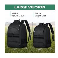 Mochila De Béisbol Grande Con Compartment Para Zapatos Y Batas De Softbol Material Suave Capacidad Amplia Para Deportes Unisex - details 1