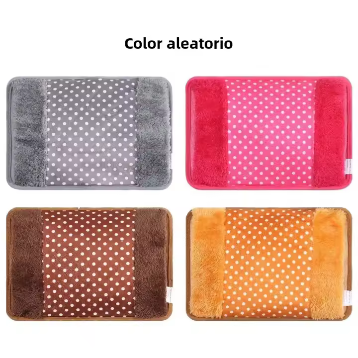 Botella De Agua Caliente Eléctrica Recargable Funda Para Calor De Mano En Invierno Material De Flanelleta Uso Duradero - 1