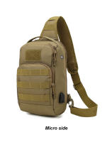 Bolsa De Pecho Táctica USB Bolsa De Hombro Para Hombres Deporte Al Aire Libre Pesca Senderismo Viaje Caza Camping Bolsa De Mano Unisex - details 11