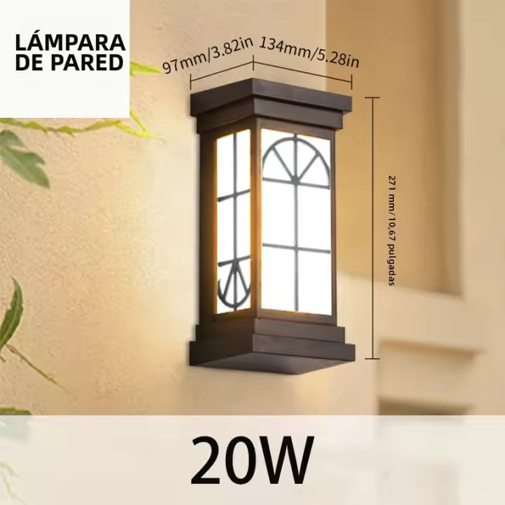 Lámpara De Pared Exterior LED Impermeable IP66 Iluminación Moderna Para Porche Balcones Jardines Luz Exterior Incluye Bombilla - 1